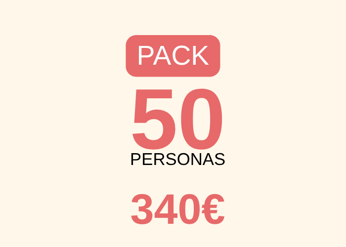 PACK 20 PERSONAS 160€